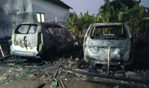 3 Unit Mobil Hangus Terbakar di Lahan Parkir Sewa di Pasuruan