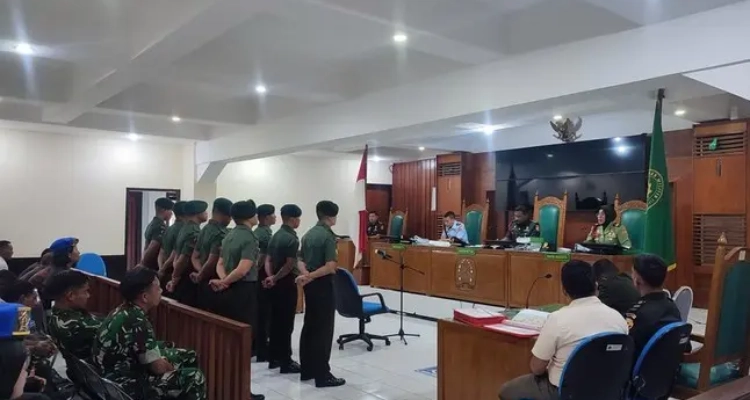 10 Prajurit TNI Divonis, Satu Dipecat