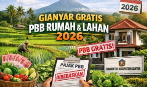 Foto ilustrasi 2026, Gianyar Gratiskan PBB Rumah dan Lahan