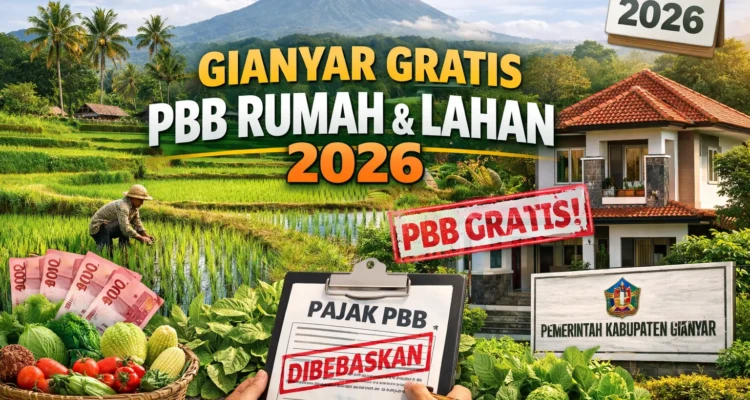 Foto ilustrasi 2026, Gianyar Gratiskan PBB Rumah dan Lahan