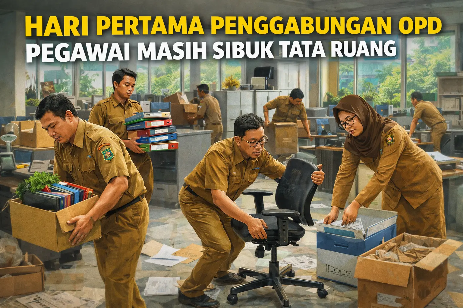 Foto ilustrasi Penggabungan OPD Buleleng, Pegawai Tata Ruang