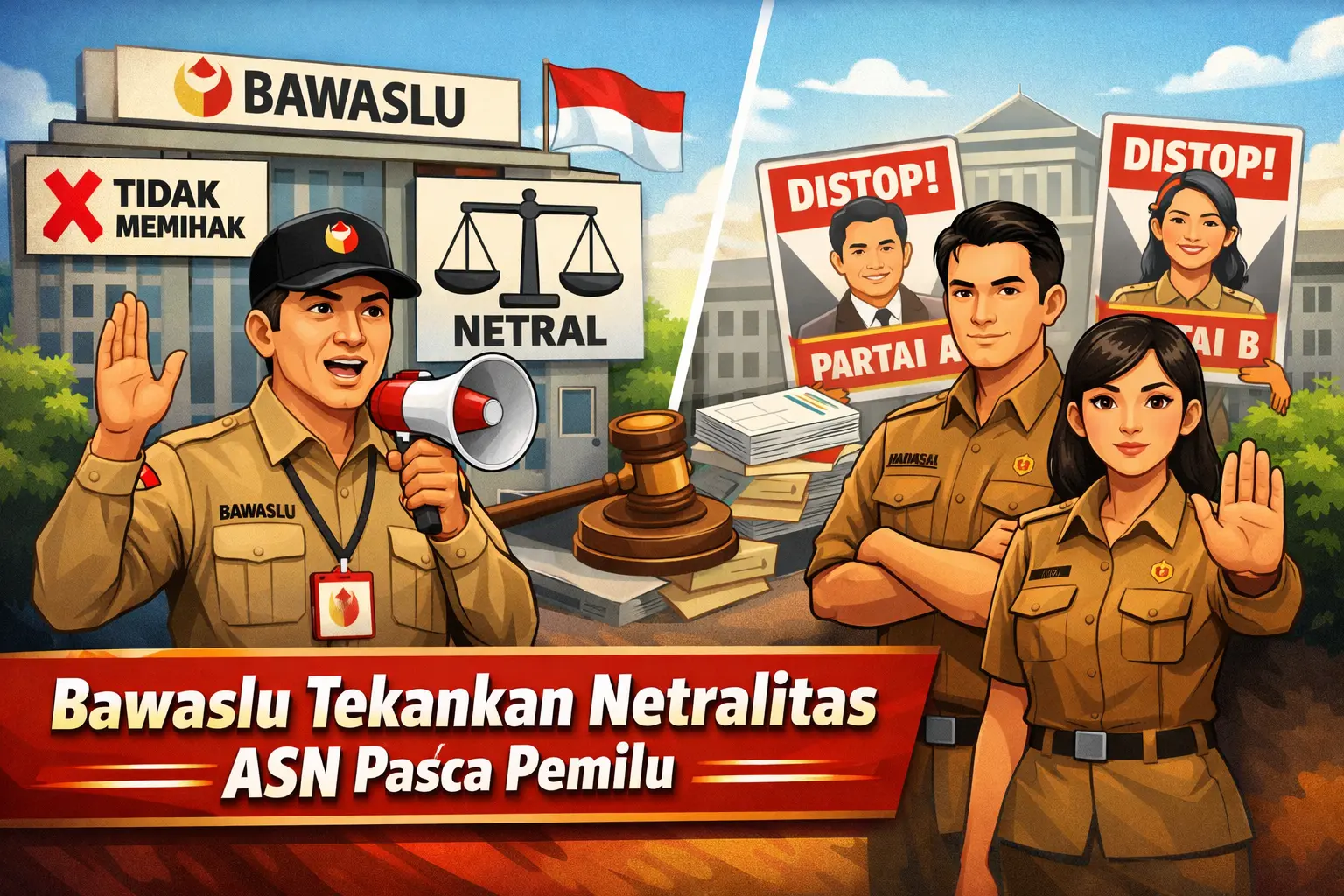 Foto ilustrasi Bawaslu Tekankan Netralitas ASN Pasca Pemilu