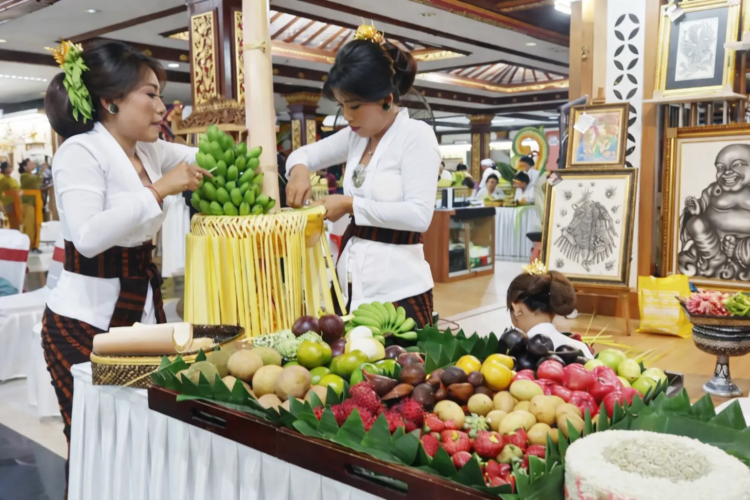Gebogan WHDI Semarakkan Bulan Bahasa Bali