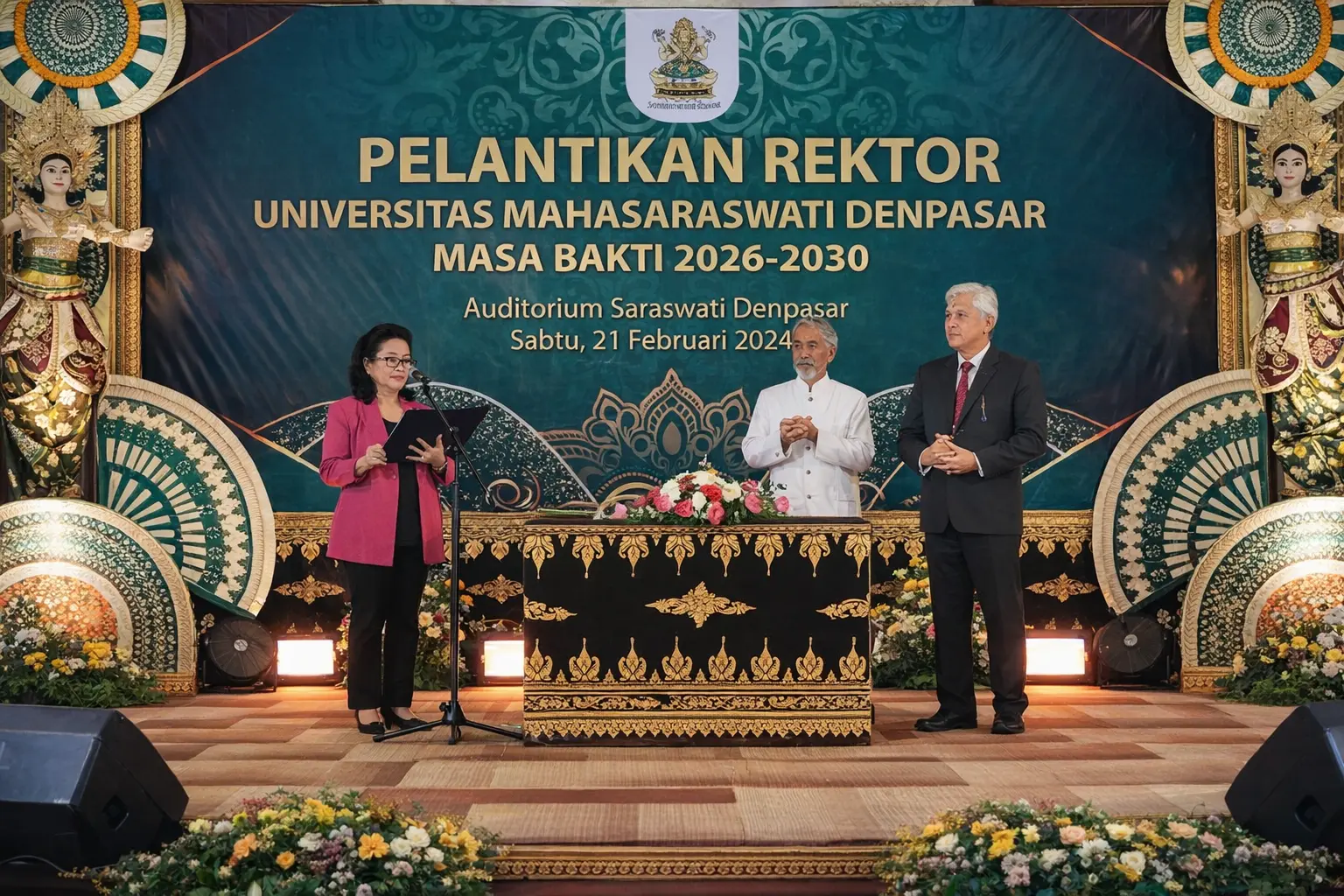 Lanang Perbawa Resmi Pimpin UNMAS 2026–2030