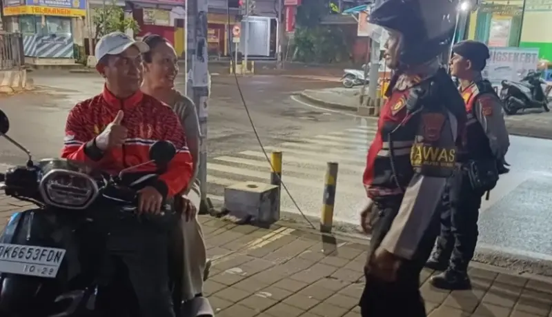 Patroli Malam Polsek Kuta Utara Antisipasi Jambret