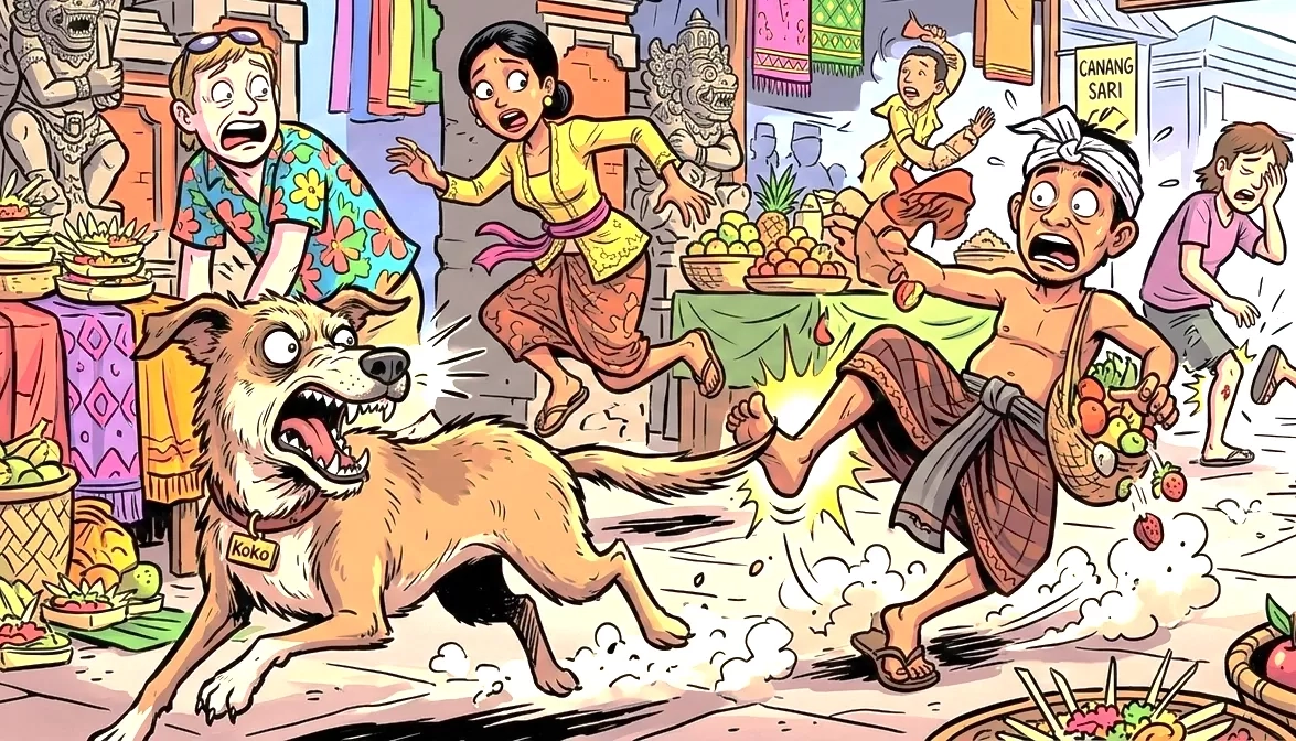 Anjing Diduga Rabies Teror Pasar Buleleng