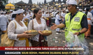 Besakih Terapkan Nol Plastik, Pengawasan Diperketat Besakih Terapkan Nol Plastik, Pengawasan Diperketat
