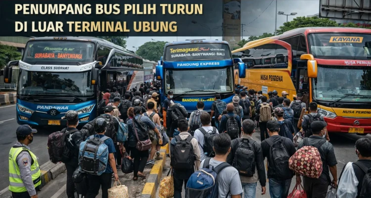 Penumpang Bus Hindari Terminal, Arus Balik Denpasar Naik