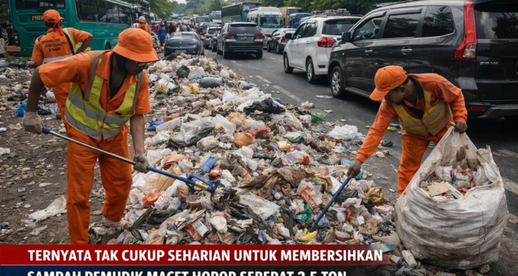 Sampah Mudik Bali 2,5 Ton, Pembersihan Tersendat