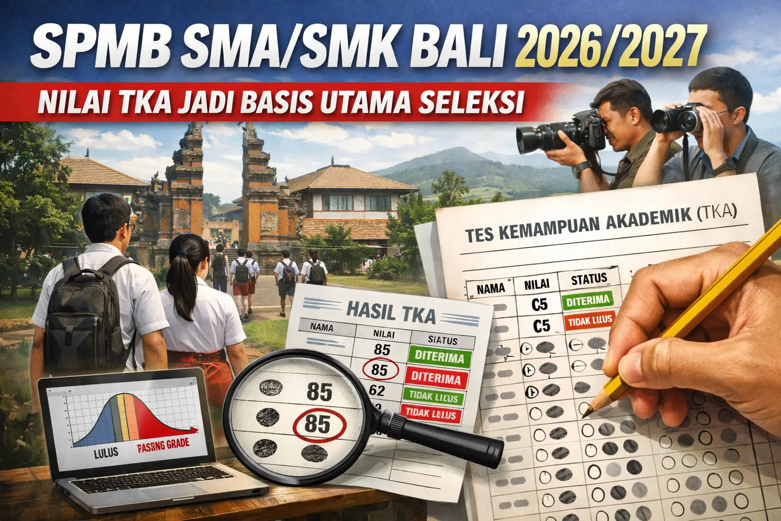 TKA Jadi Penentu Tunggal SPMB Bali 2026